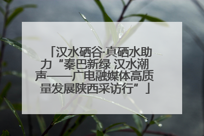 汉水硒谷·真硒水助力“秦巴新绿 汉水潮声——广电融媒体高质量发展陕西采访行”