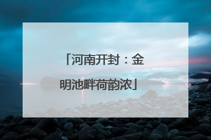 河南开封：金明池畔荷韵浓