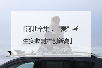 河北辛集：“麦”考生实收测产创新高
