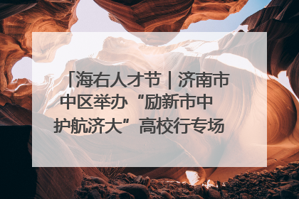 海右人才节｜济南市中区举办“励新市中 护航济大”高校行专场活动暨“青年人才 乐享市中”品牌推介会