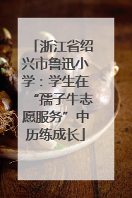 浙江省绍兴市鲁迅小学：学生在“孺子牛志愿服务”中历练成长