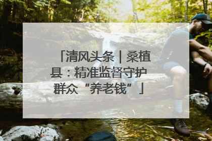 清风头条｜桑植县：精准监督守护群众“养老钱”