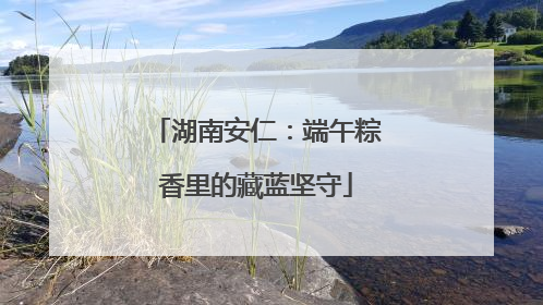 湖南安仁：端午粽香里的藏蓝坚守