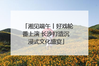 湘见端午丨好戏轮番上演 长沙打造沉浸式文化盛宴