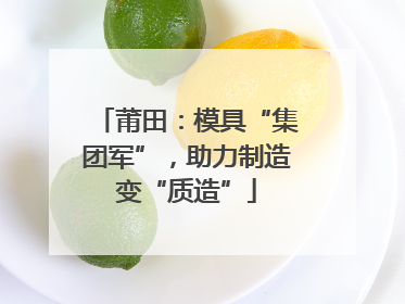莆田：模具“集团军”，助力制造变“质造”