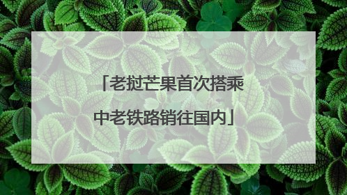 老挝芒果首次搭乘中老铁路销往国内