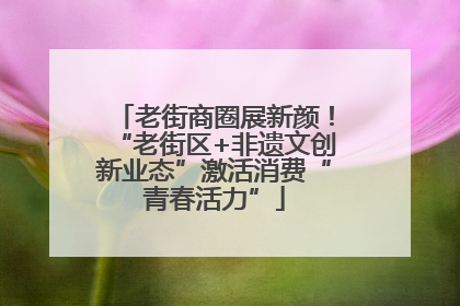 老街商圈展新颜！“老街区+非遗文创新业态”激活消费“青春活力”