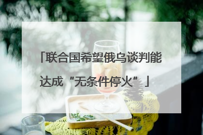 联合国希望俄乌谈判能达成“无条件停火”