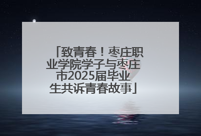 致青春！枣庄职业学院学子与枣庄市2025届毕业生共诉青春故事