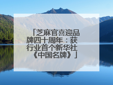 芝麻官喜迎品牌四十周年：获行业首个新华社《中国名牌》