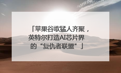 苹果谷歌猛人齐聚，英特尔打造AI芯片界的“复仇者联盟”