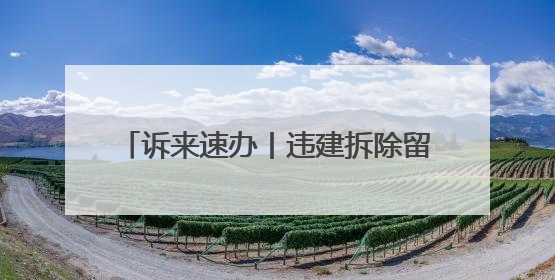 诉来速办丨违建拆除留缺口 执法闭环已补全