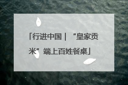 行进中国｜“皇家贡米”端上百姓餐桌