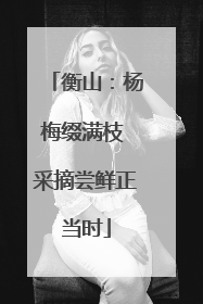 衡山：杨梅缀满枝 采摘尝鲜正当时