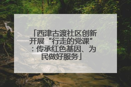 西津古渡社区创新开展“行走的党课”：传承红色基因、为民做好服务