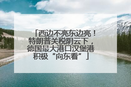 西边不亮东边亮！特朗普关税阴云下，德国最大港口汉堡港积极“向东看”