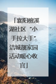 襄阳檀溪湖社区“小手拉大手”洁城靓家园活动暖心收官