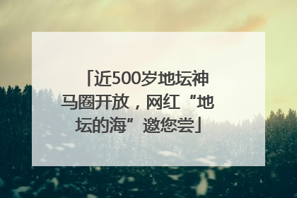 近500岁地坛神马圈开放，网红“地坛的海”邀您尝