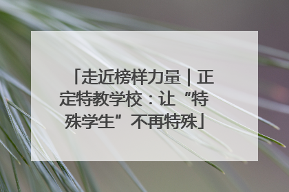 走近榜样力量｜正定特教学校：让“特殊学生”不再特殊