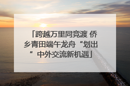 跨越万里同竞渡 侨乡青田端午龙舟“划出”中外交流新机遇