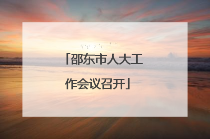 邵东市人大工作会议召开