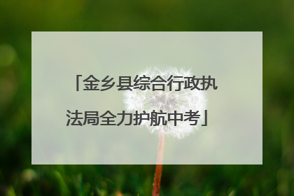 金乡县综合行政执法局全力护航中考