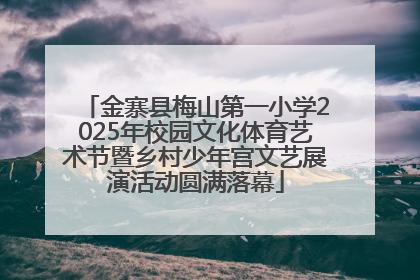 金寨县梅山第一小学2025年校园文化体育艺术节暨乡村少年宫文艺展演活动圆满落幕