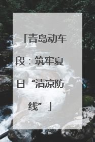 青岛动车段：筑牢夏日“清凉防线”
