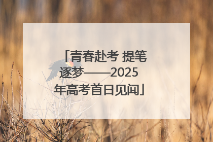 青春赴考 提笔逐梦——2025年高考首日见闻