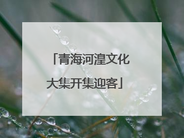 青海河湟文化大集开集迎客