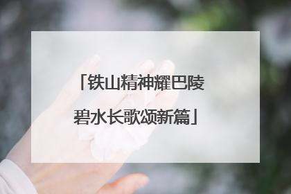 铁山精神耀巴陵 碧水长歌颂新篇