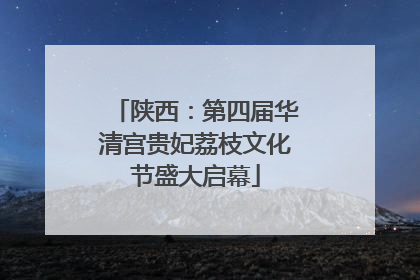 陕西：第四届华清宫贵妃荔枝文化节盛大启幕