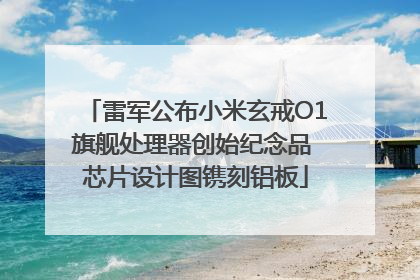 雷军公布小米玄戒O1旗舰处理器创始纪念品 芯片设计图镌刻铝板