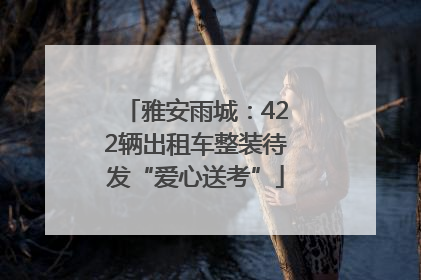 雅安雨城：422辆出租车整装待发“爱心送考”
