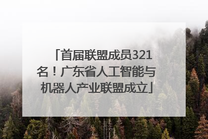 首届联盟成员321名！广东省人工智能与机器人产业联盟成立