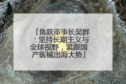 鱼跃董事长吴群：坚持长期主义与全球视野，紧跟国产医械出海大势