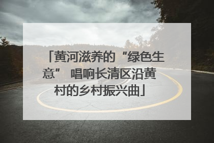 黄河滋养的“绿色生意” 唱响长清区沿黄村的乡村振兴曲
