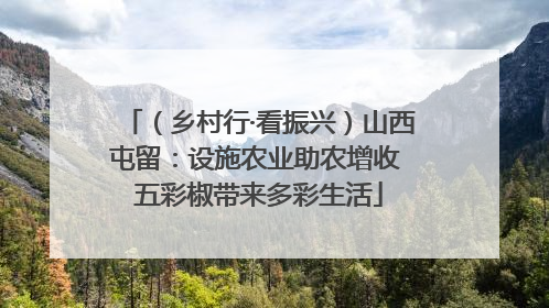 （乡村行·看振兴）山西屯留：设施农业助农增收 五彩椒带来多彩生活