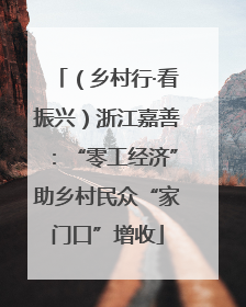 （乡村行·看振兴）浙江嘉善：“零工经济”助乡村民众“家门口”增收