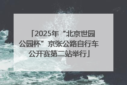 2025年“北京世园公园杯”京张公路自行车公开赛第二站举行