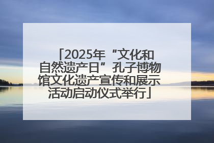 2025年“文化和自然遗产日”孔子博物馆文化遗产宣传和展示活动启动仪式举行