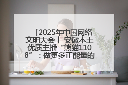 2025年中国网络文明大会丨 安徽本土优质主播“熊猫1108”：做更多正能量的事情 带给大家快乐