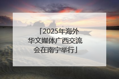 2025年海外华文媒体广西交流会在南宁举行