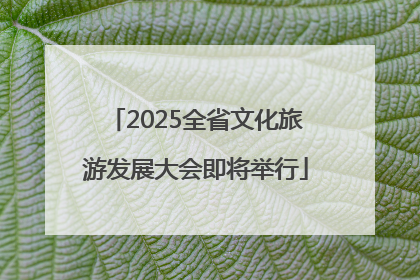 2025全省文化旅游发展大会即将举行