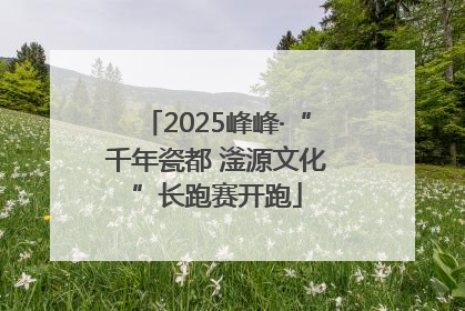 2025峰峰·“千年瓷都 滏源文化”长跑赛开跑
