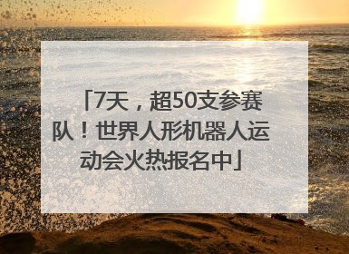 7天，超50支参赛队！世界人形机器人运动会火热报名中