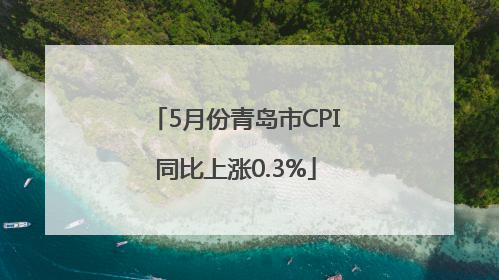 5月份青岛市CPI同比上涨0.3%