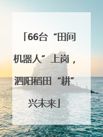 66台“田间机器人”上岗，泗阳稻田“耕”兴未来